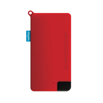 Pebble Pokket 1000mah Keyring Powerbank, Red