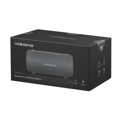 Volkano Mamba 2.0 Series Bluetooth Portable Speaker With FM Radio, Black