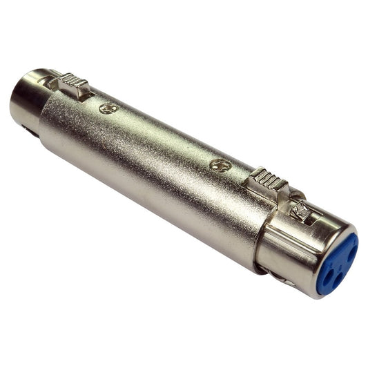XLR Female to XLR Female Coupler With Gold Pins